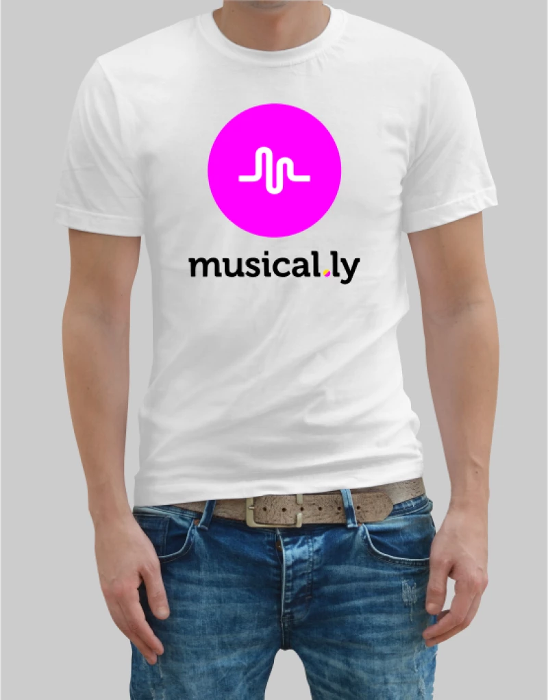 musical.ly t-shirt - BLACK