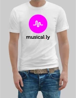 musical.ly t-shirt - BLACK