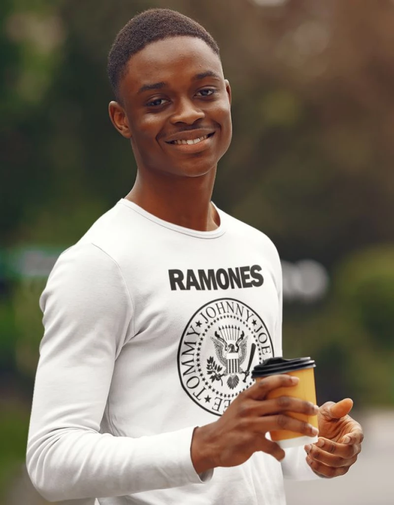 Ramones μακρυμάνικο t-shirt - WHITE