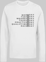 Race week μακρυμάνικο t-shirt - WHITE