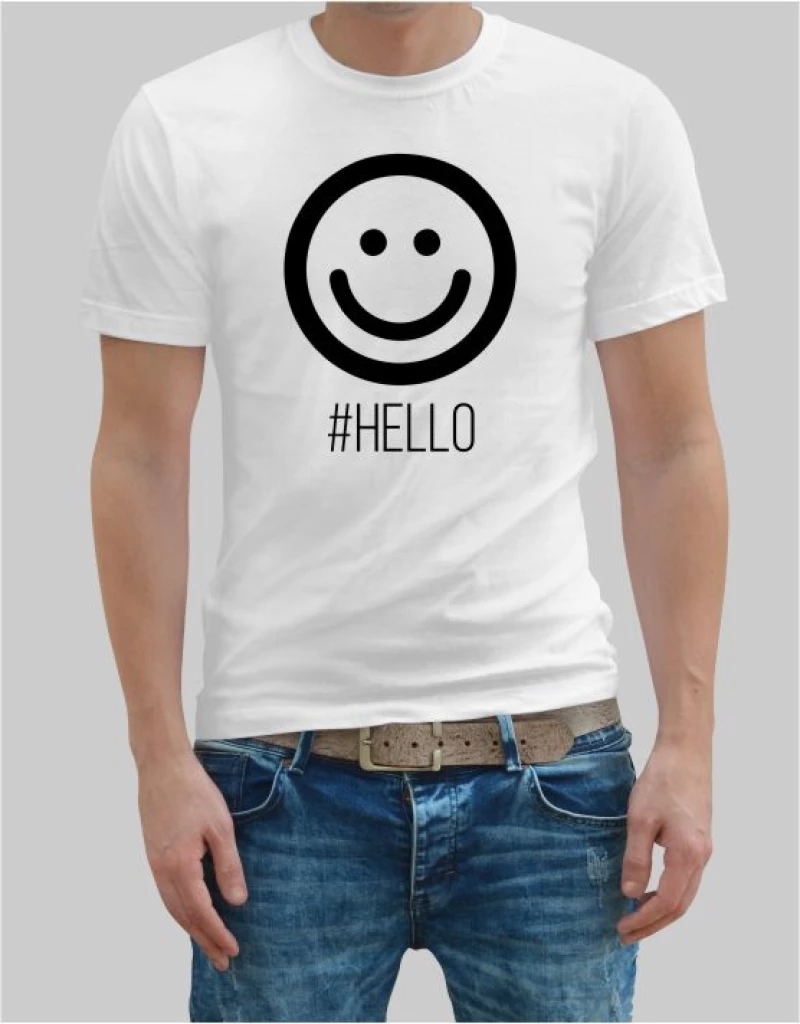 Hello man t-shirt - GOLD