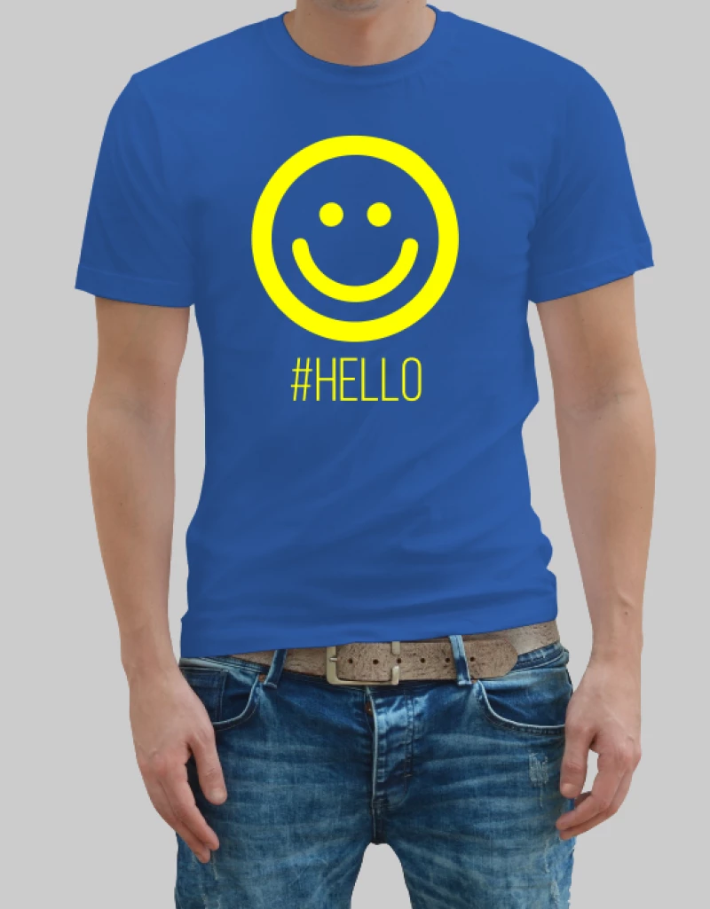 Hello man t-shirt - GOLD