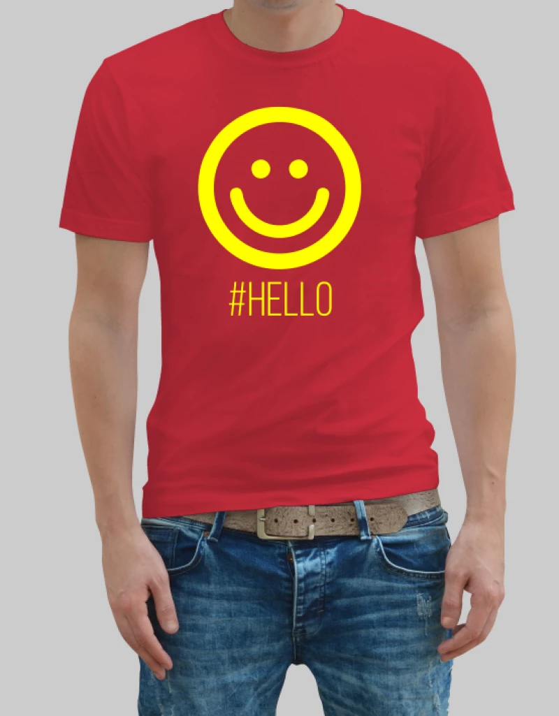 Hello man t-shirt - GOLD