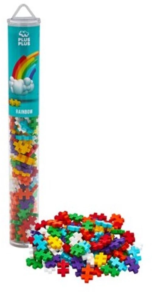 GIOCHI PREZIOSI ΤΟΥΒΛΑΚΙΑ PLUS-PLUS RAINBOW 100 ΤΕΜ ΣΕ ΣΩΛΗΝΑ PLS4265