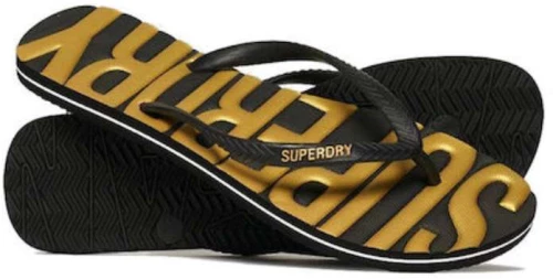 Superdry WF310228A Σαγιονάρες Γυναικείες Black/Gold