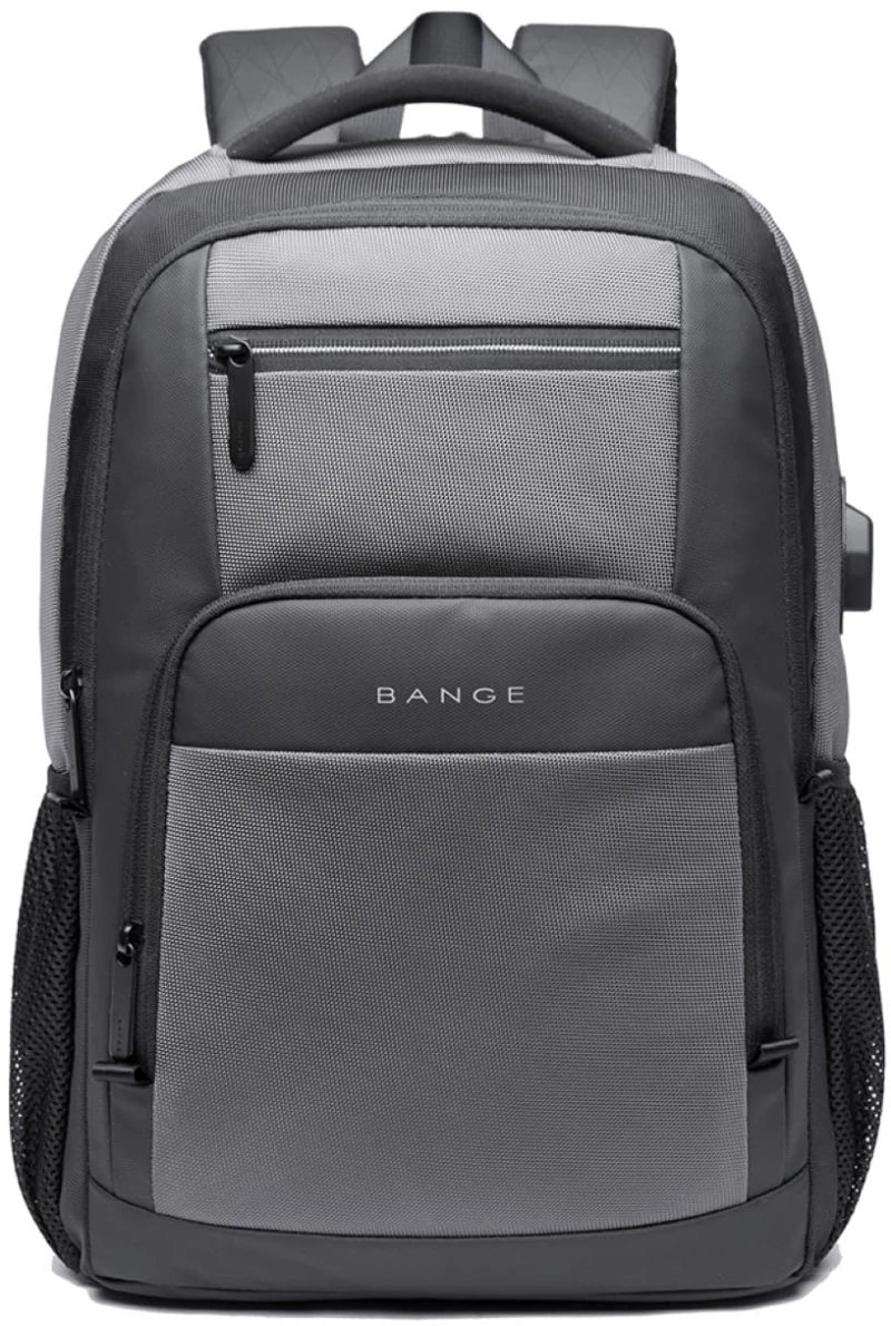 BANGE ΑΝΔΡΙΚΟ ΣΑΚΙΔΙΟ ΠΛΑΤΗΣ 24L ΘΗΚΗ LAPTOP 15,6" ΓΚΡΙ 1921