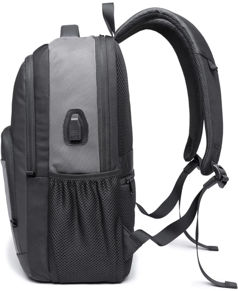 BANGE ΑΝΔΡΙΚΟ ΣΑΚΙΔΙΟ ΠΛΑΤΗΣ 24L ΘΗΚΗ LAPTOP 15,6" ΓΚΡΙ 1921