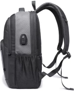 BANGE ΑΝΔΡΙΚΟ ΣΑΚΙΔΙΟ ΠΛΑΤΗΣ 24L ΘΗΚΗ LAPTOP 15,6" ΓΚΡΙ 1921