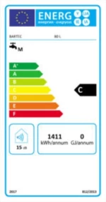 Θερμοσίφωνας Bartec 80lt 4Kw Φ36 (Στενός) Super Glass Standard Οριζόντιος Τοίχου