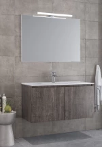 Έπιπλο Μπάνιου Furnibath Madrid 100C Royal Grey Βάση,Νιπτήρας,Καθρέφτης(5MD100CGR)