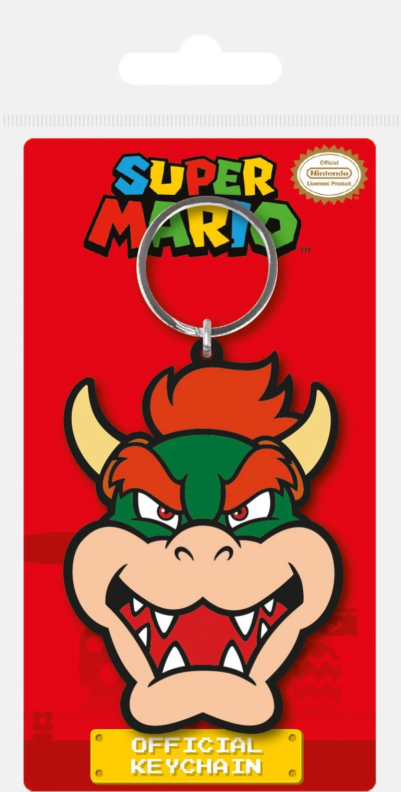 Super Mario Rubber Keychain Bowser 6 cm