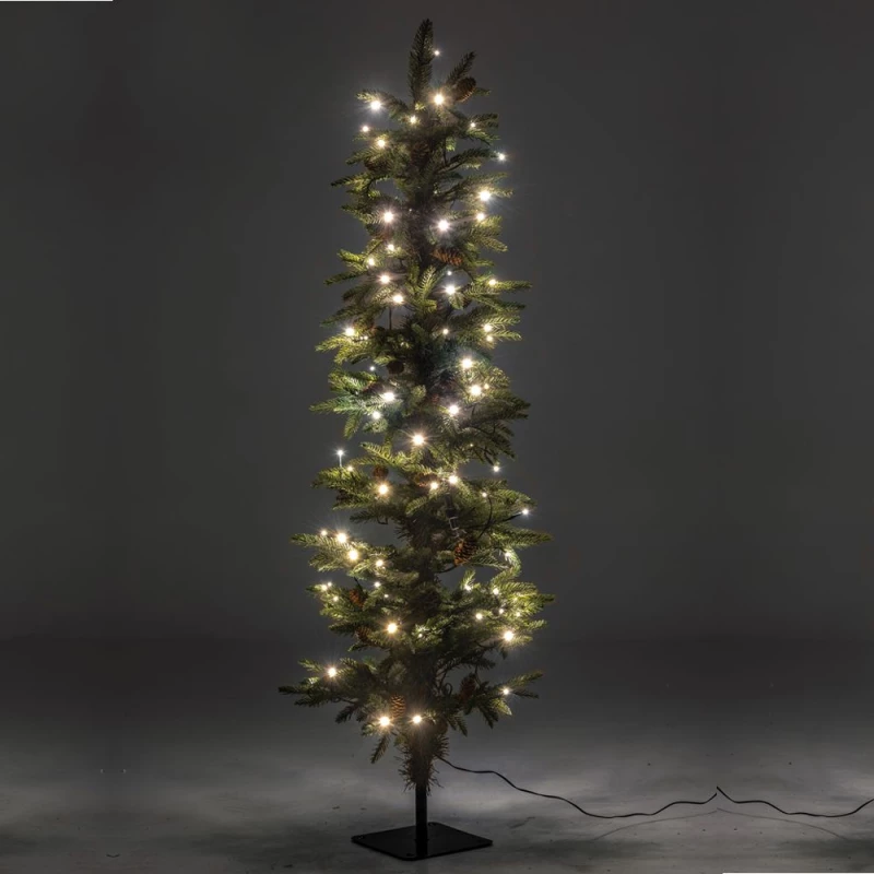 Δέντρο Pre-lit Pencil Pine Με 70 Λευκά Λαμπάκια 266tips Φ35x90cm