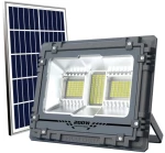Ηλιακός Προβολέας LED 200W 6000K IP65 Με Τηλεχειριστήριο Ανθρακί 6607 Spotlight 6607 Γκρι