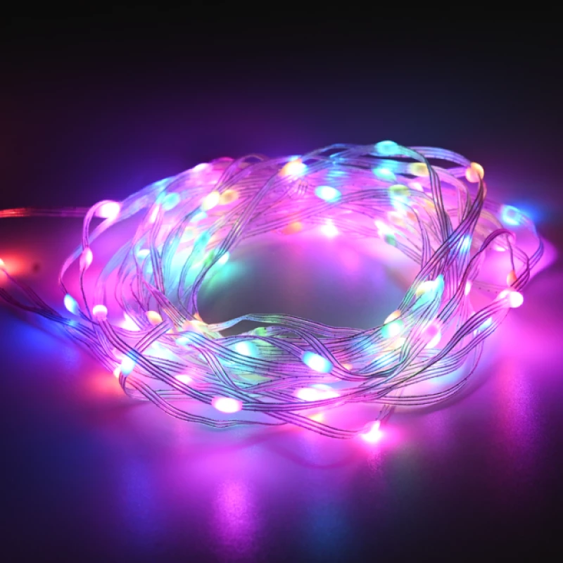Λαμπάκια 200 LED RGB Smart String Connectable 20μ USB Remote App IP44 3μ Καλώδιο X04200371 ACA X04200371