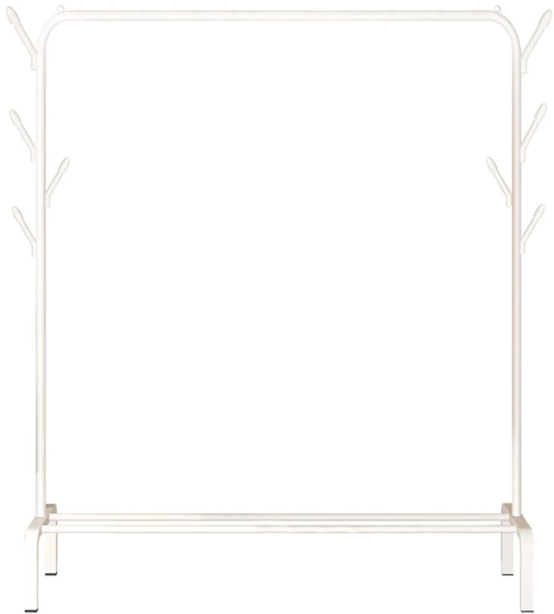 Κρεμάστρα δαπέδου HUH-0127  μεταλλική  110x40x150cm  λευκή