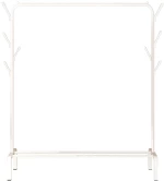 Κρεμάστρα δαπέδου HUH-0127  μεταλλική  110x40x150cm  λευκή