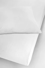 Επίστρωμα αδιάβροχο La Luna Bamboo Jersey Λευκό Μονό 90 x 200