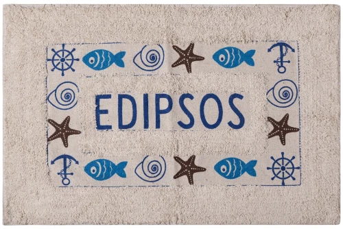 Πατάκι ψάρι EDIPSOS (50cm x 80cm) μπλέ - -