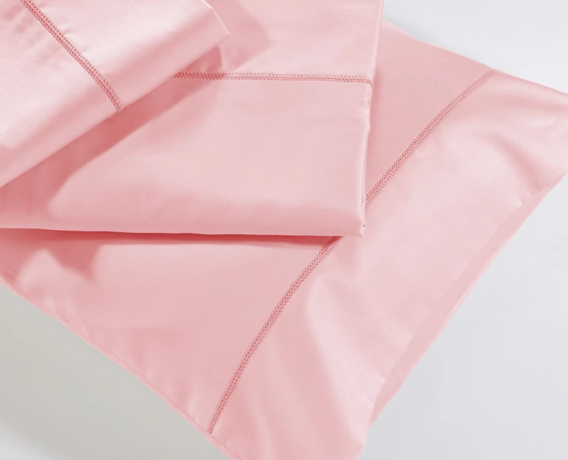 Σετ Σεντόνια Down Town Solid Colours S250/18 Pink Βαμβακοσατέν  - Ημίδιπλο 200 x 300