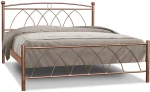 Μεταλλικό κρεβάτι Metal Casa Μύκονος Καφέ 120 x 200