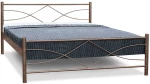 Μεταλλικό κρεβάτι Metal Casa Άστρο Μαύρο 150 x 200