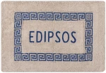 Πατάκι μαίανδρος Αιδηψός (40cm x 60cm) μπλέ - -