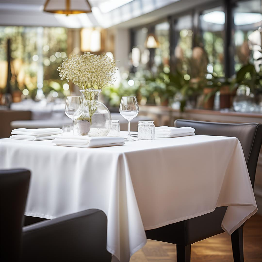 Τραπεζομάντηλο επαγγελματικό Stain 150x150 Λευκό   - -