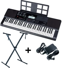 Casio Αρμόνιο CT-X700 Bundle (FZONE FZS-51 + Τροφοδοτικό) με 61 Δυναμικά Πλήκτρα Μαύρο