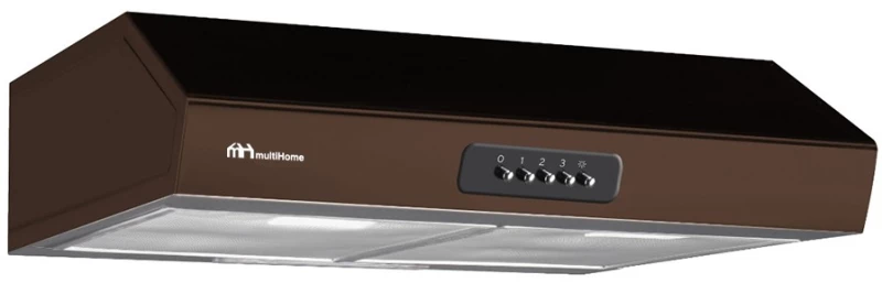 MultiHome MH-6681 Ελεύθερος Απορροφητήρας 60cm με 2 Μοτέρ Σκούρο Καφέ
