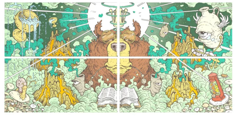 Snail Συλλεκτικά Χαρτάκια «Συλλογή Mossy Giant» - Bear (1/4) | KS Slim & Tips