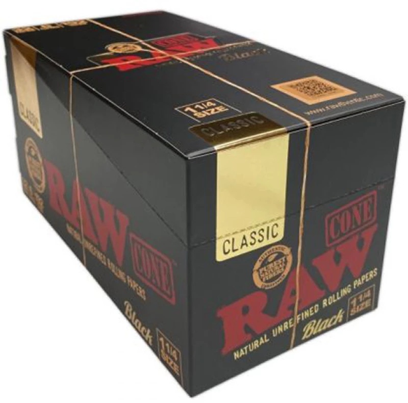 RAW Cone Black Κώνος - 1¼