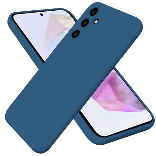 Θήκη Silky And Soft για Samsung Galaxy A35 - Navy Blue