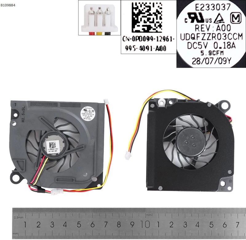 Fan Ανεμιστηράκι DELL 1525 1520 1545 3PIN