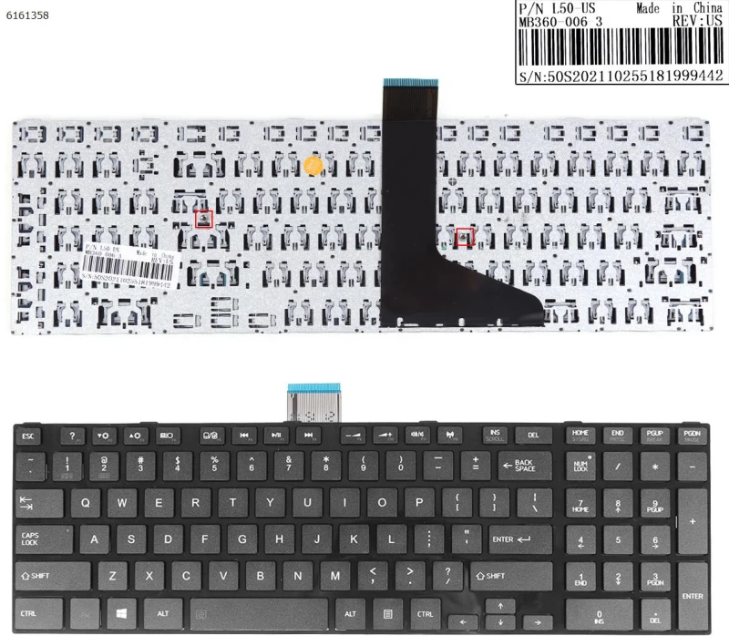Πληκτρολόγιο Keyboard Toshiba Satellite L50-A S50 S50-A