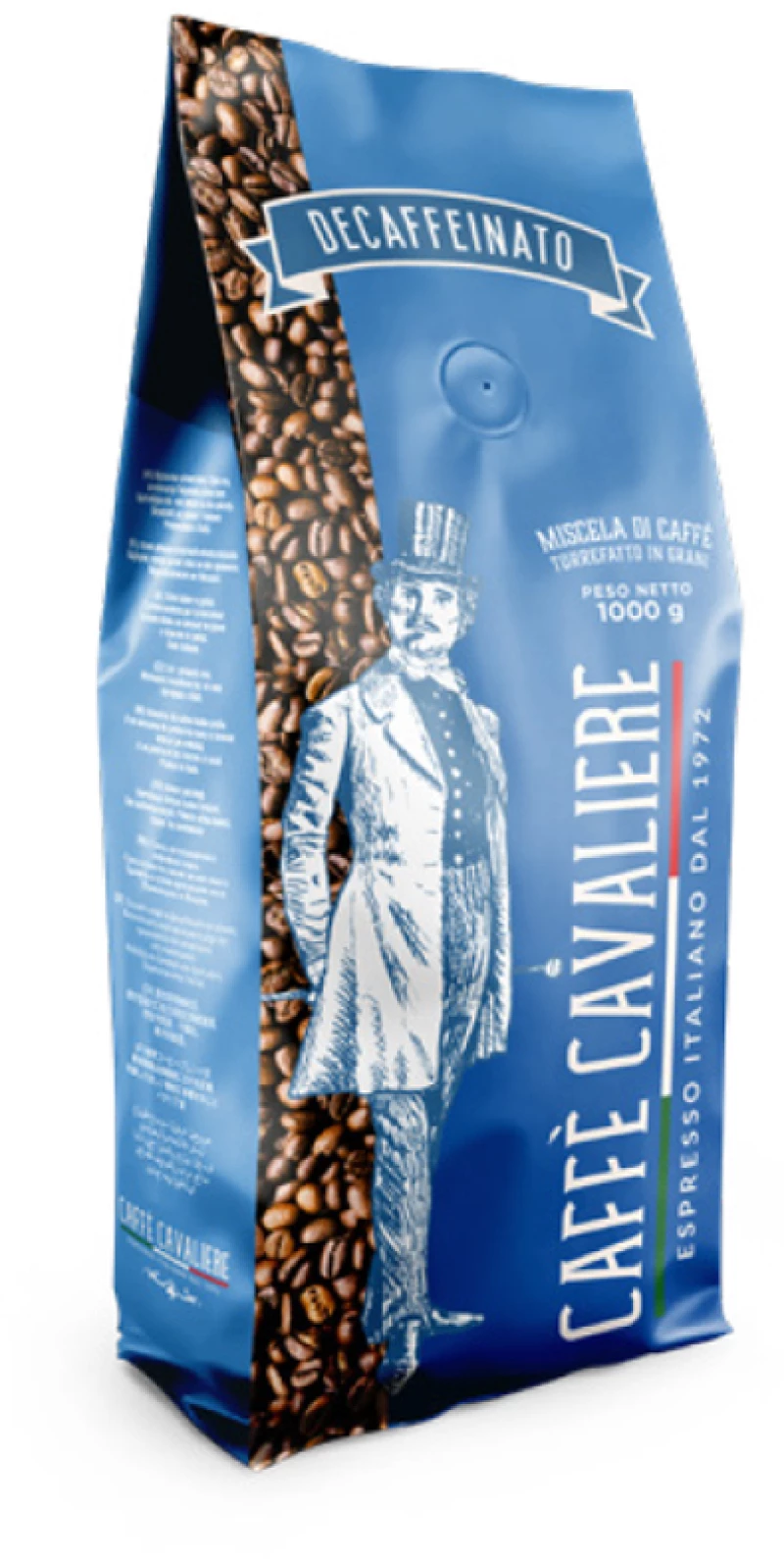 Καφές Espresso Cavaliere Decaffeinato 1000g σε κόκκους