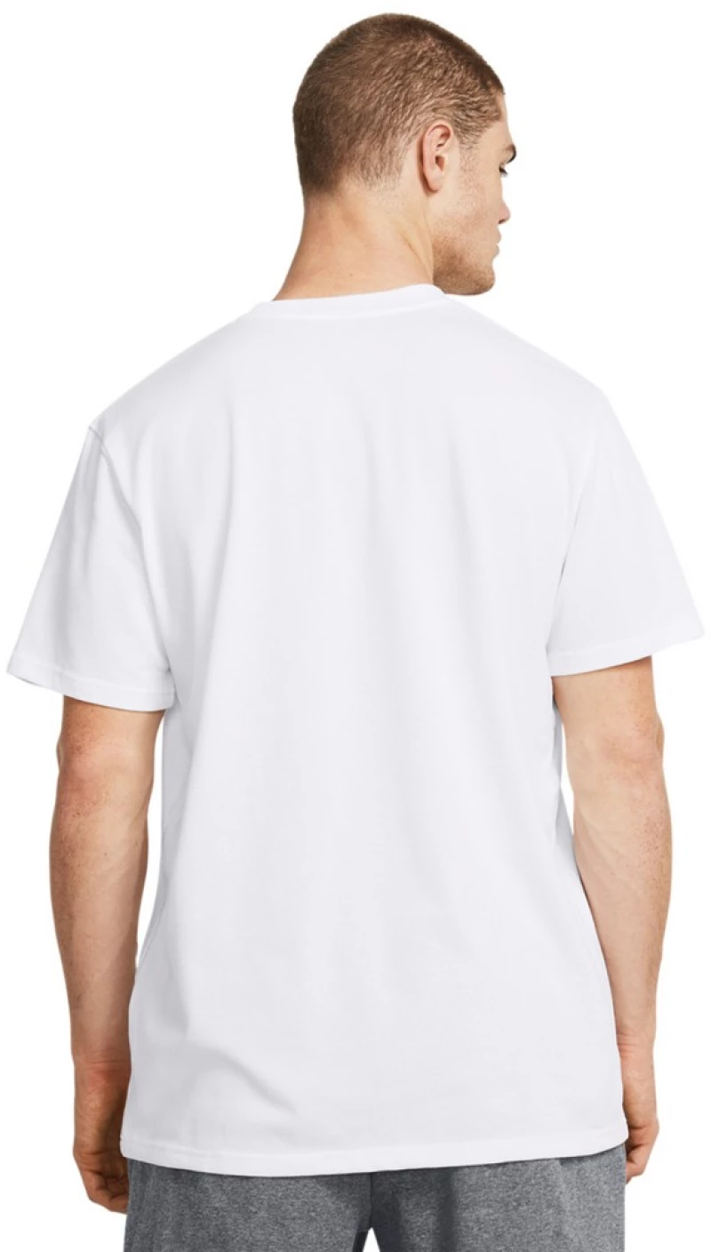 UA HW ARMOUR LABEL SS 1382831-100 UNDER ARMOUR Λευκό
