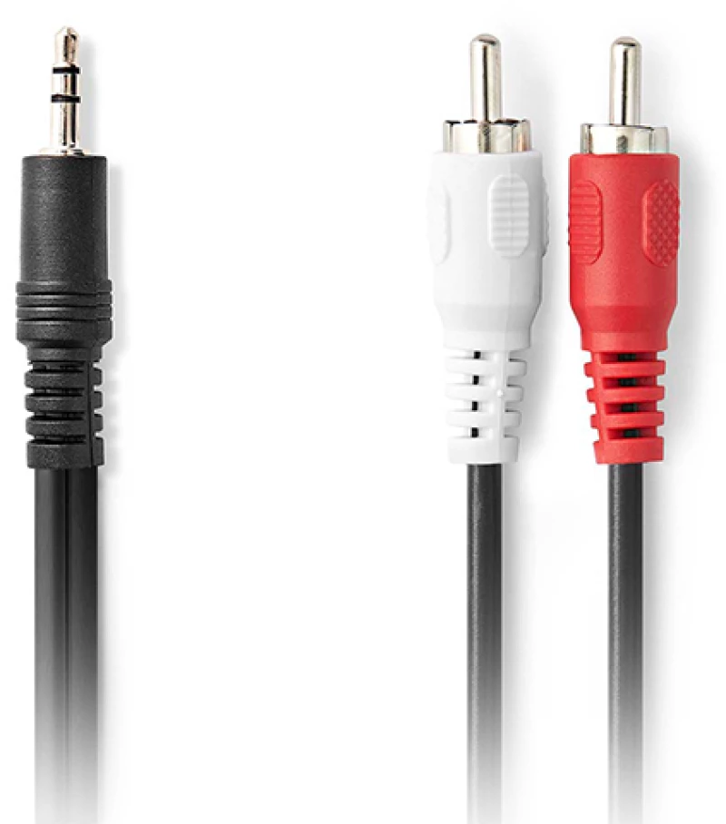 Καλώδιο ήχου 3,5mm stereo αρσ. - 2x RCA αρσ., 3.00m NEDIS CAGL22200BK30