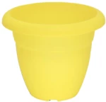 Γλάστρα Στρόγγυλη Πλαστική Κίτρινη 19x16cm 2.1L Micplast - 11017704
