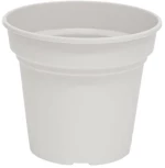 Γλάστρα Daiquiri Στρόγγυλη Πλαστική Λευκή 20x17cm 3L Micplast - 11122010