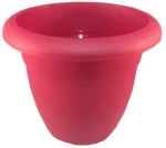 Γλάστρα Στρόγγυλη Πλαστική Μπορντώ 39x32cm 18L Micplast - 11018409