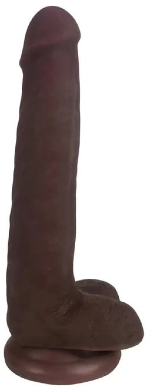 XR BRANDS FINE DILDO WITH BROWN TESTICLES EASY RIDERS 20'30 CM