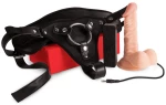 SEXXBIAN 6" VIBRATING DONG & HARNESS