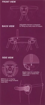 SEXXBIAN 6" VIBRATING DONG & HARNESS