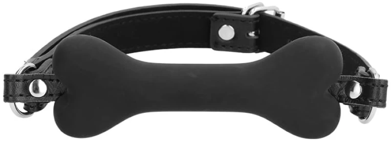 Ouch Silicone Bone Gag Black