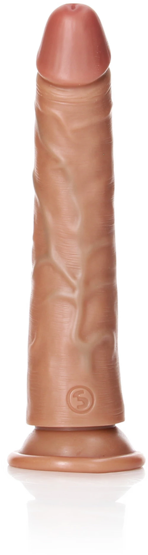 Slim Realistic Dildo with Suction Cup Tan