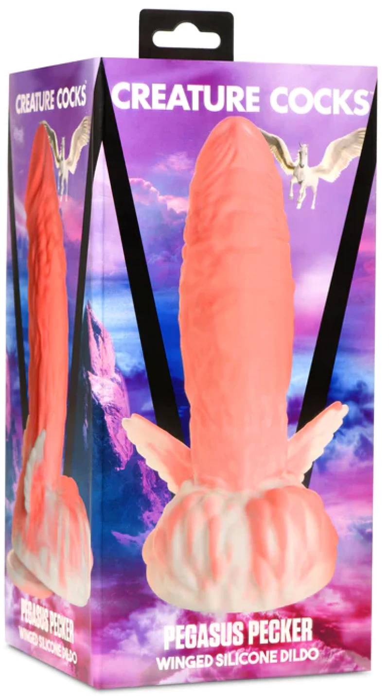 PEGASUS PECKER WINGED SILICONE DILDO