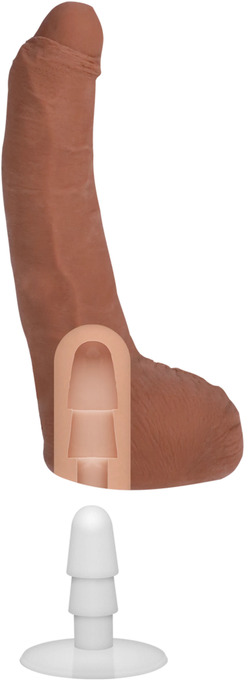 Leo Vice - ULTRASKYN - with Removable Suction Cup -Caramel Vac - U-Lock
