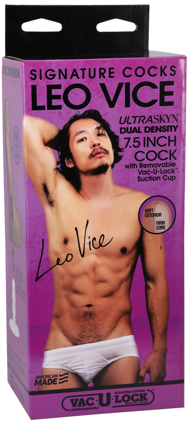 Leo Vice - ULTRASKYN - with Removable Suction Cup -Caramel Vac - U-Lock