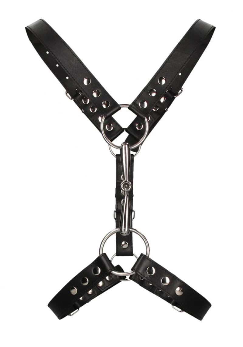 SHOTS OUCH MEN'S HARNESS WITH METAL BIT