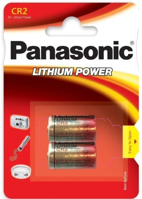 1x2 Panasonic Photo CR-2 Lithium